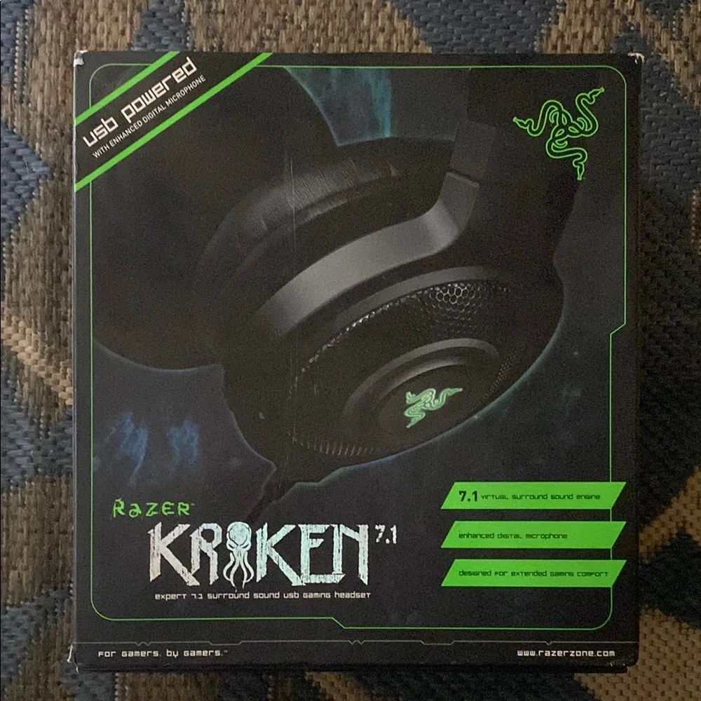 Razer Kraken 7.1 Black Gaming Headset
